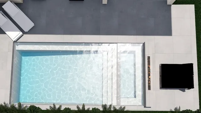Krasnow backyard, view 06 (paver idea 1 &middot; from above)